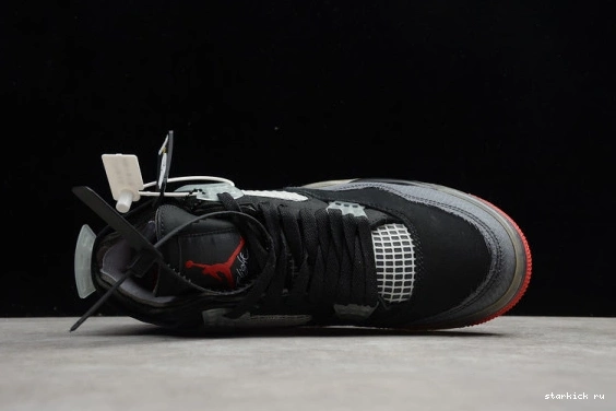 Air Jordan CV9388-001 x “Bred” 4 O-W CV9388-001 0719
